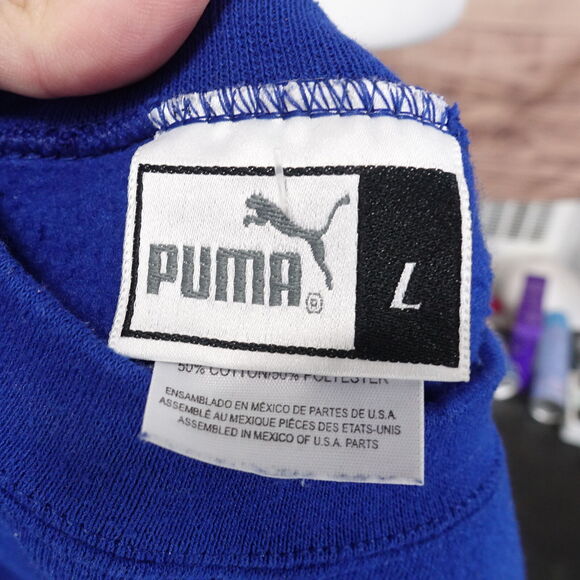 VINTAGE ST LOUIS RAMS SUPER BOWL XXXIV 34 2000 EMBROIDERED SWEATSHIRT SZ L PUMA - Picture 7 of 7